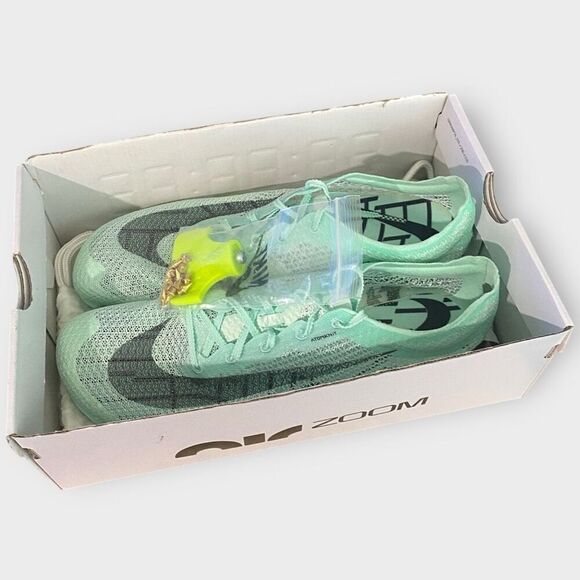 Nike Air Zoom Victory Track Spikes Mens 12 Mint Foam Distance DR9908-300 New - Picture 10 of 12
